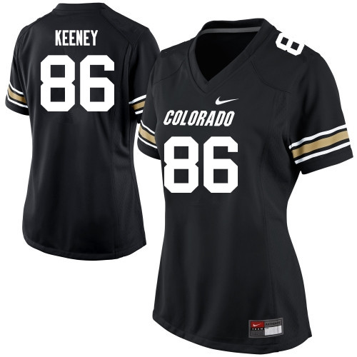 Women #86 Dylan Keeney Colorado Buffaloes College Football Jerseys Sale-Black